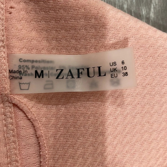 NWT Zaful Forever Young Bikini Peach Pink 6 - Picture 8 of 14